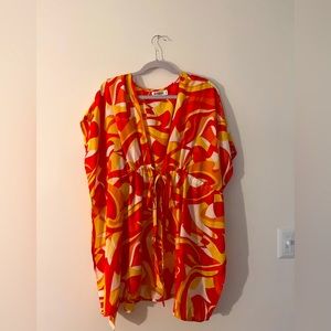 RoomMates Loose Fit tie front blouse or cover up